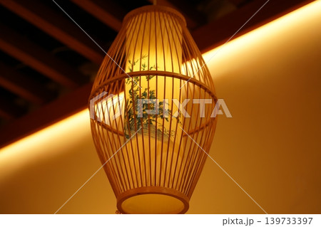 Bamboo Lantern Interior Lighting Decorative Fixture 139733397