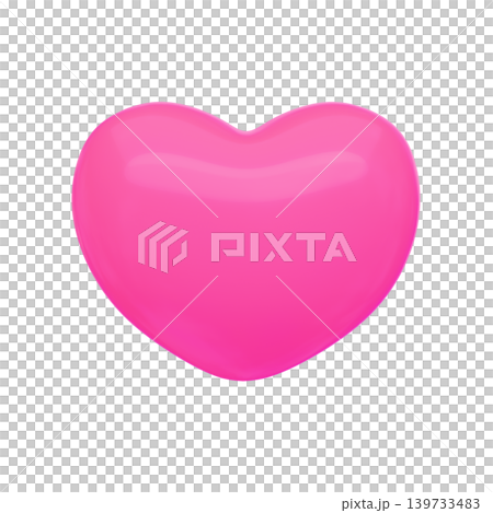 Puffy 3D emoji-style icon: Heart Puffy 3D emoji-style icon: Heart 139733483