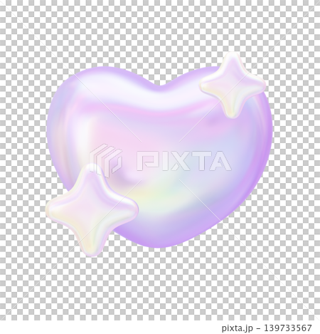 ゆめかわいいぷっくりシール風 3Dパールハート&きらめき星 ホログラム装飾素材 ゆめかわいいぷっくりシール風 3Dパールハート&きらめき星 ホログラム装飾素材 139733567