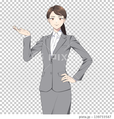 圖解:一位職業婦女直視鏡頭(僅供參考) 圖解:一位職業婦女直視鏡頭(僅供參考) 139733587