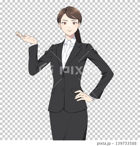 圖解:一位職業婦女直視鏡頭(僅供參考) 圖解:一位職業婦女直視鏡頭(僅供參考) 139733588