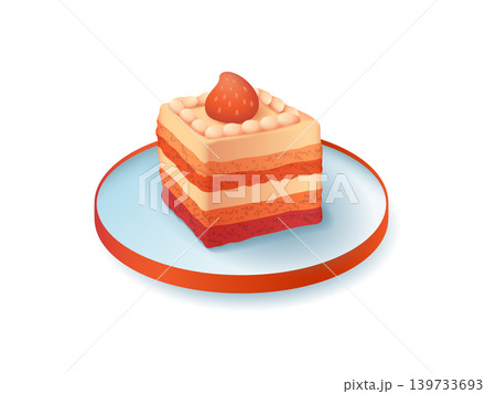 Cake 3d illustration for birthday and other occasions Cake 3d illustration for birthday and other occasions 139733693