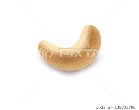 Cashew nuts 3d realistic illustration for healthy snack 139733700