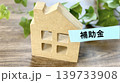 家小物に補助金文字入り付箋_ななめ 139733908