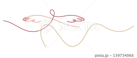 yoga warrior pose doodle hand drawn single line art minimalism yoga warrior pose doodle hand drawn single line art minimalism 139734068
