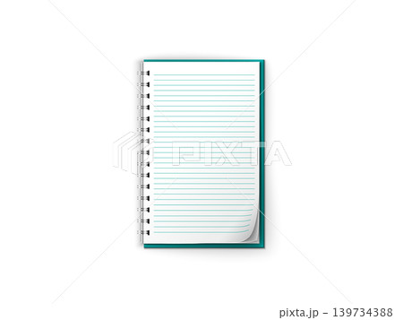 Notebook mockup. text or corporate identity details. Blank mock up with shadow on transparent background Notebook mockup. text or corporate identity details. Blank mock up with shadow on transparent background 139734388