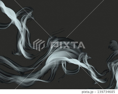 Real smoke exploding. Dramatic smoke or fog effect on transparent background Real smoke exploding. Dramatic smoke or fog effect on transparent background 139734685