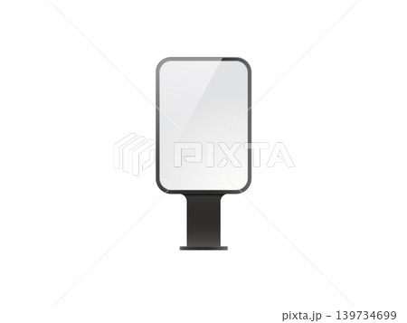 Realistic light box stand billboard mockup for advertising on indoor and outdoor 139734699