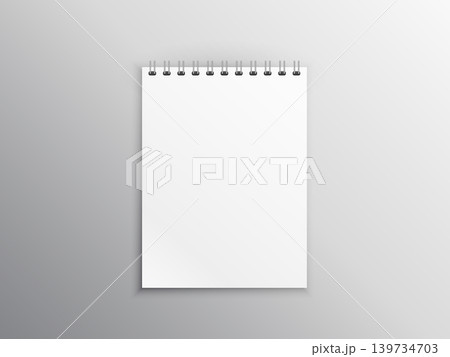 Realistic notebook mock up for your image Realistic notebook mock up for your image 139734703