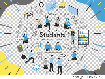 Students enjoying school life Students enjoying school life 139735147