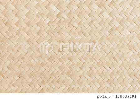Pattern of reed weaving mat with vintage style for background and design art work. 139735291