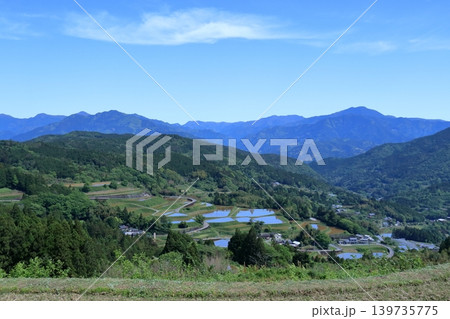 溜井の棚田　水張りの季節　高知県土佐町 139735775