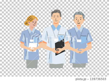 「溫柔福利與關懷向量系列」：男女照顧者 139736503