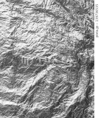 Wrinkled plastic texture gray crumpled surface Wrinkled plastic texture gray crumpled surface 139736535