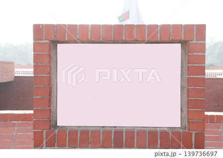 a signboard view on road a signboard view on road 139736697