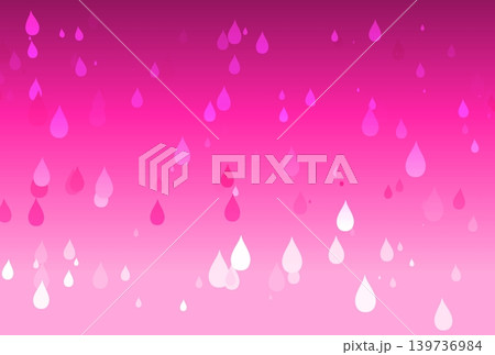 鮮やかなピンク色の雨の降るイメージの背景 鮮やかなピンク色の雨の降るイメージの背景 139736984