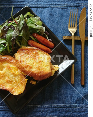 料理写真 真上から撮った料理 食べ物の静 139737217