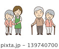 シニア夫婦全身 139740700