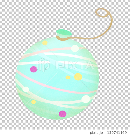 ヨーヨー釣り 水風船 カットイラスト 手描き風 緑 ヨーヨー釣り 水風船 カットイラスト 手描き風 緑 139741169