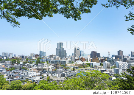 新緑の仙台市全景 新緑の仙台市全景 139741567