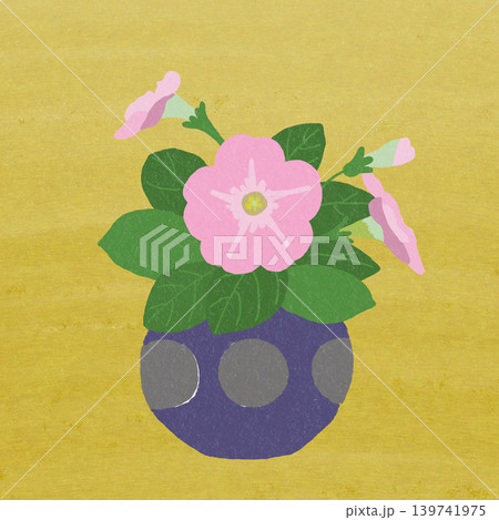 手描きの花のイラスト ペチュニア 手描きの花のイラスト ペチュニア 139741975