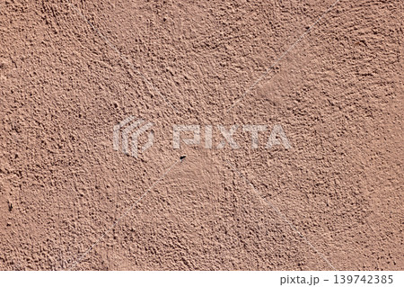brown Pastel Pink Textured Plaster Wall Background from Italy 139742385