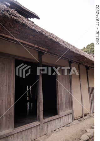 茨城県日立風土記の丘にある茅葺き屋根の旧家 茨城県日立風土記の丘にある茅葺き屋根の旧家 139742802