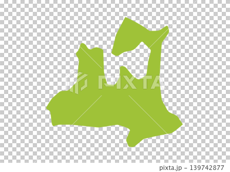 A somewhat stylized illustration of Aomori Prefecture A somewhat stylized illustration of Aomori Prefecture 139742877