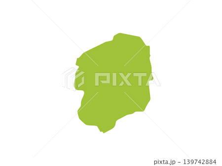 そこそこデフォルメされた栃木県のイラスト そこそこデフォルメされた栃木県のイラスト 139742884