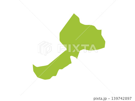 そこそこデフォルメされた福井県のイラスト 139742897