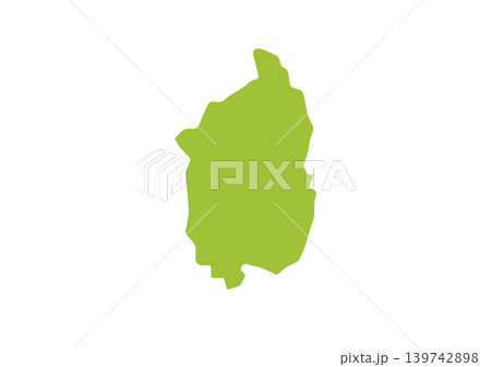 そこそこデフォルメされた滋賀県のイラスト そこそこデフォルメされた滋賀県のイラスト 139742898