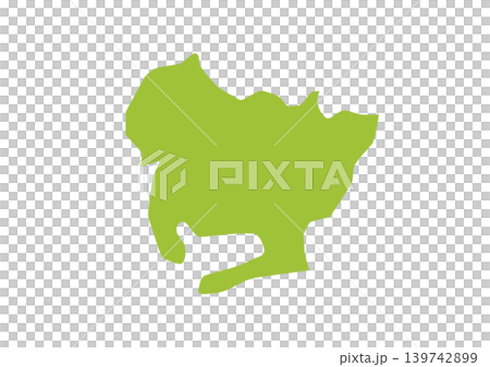 A somewhat stylized illustration of Aichi Prefecture A somewhat stylized illustration of Aichi Prefecture 139742899