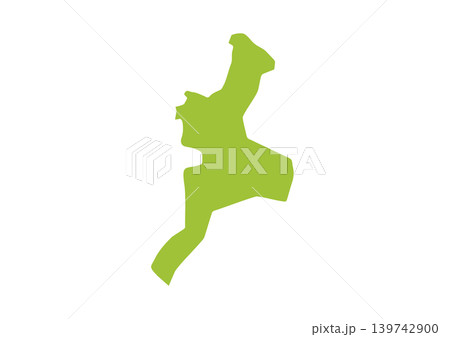 そこそこデフォルメされた三重県のイラスト そこそこデフォルメされた三重県のイラスト 139742900