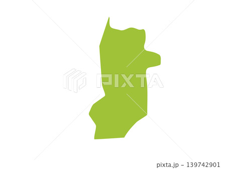 そこそこデフォルメされた奈良県のイラスト 139742901