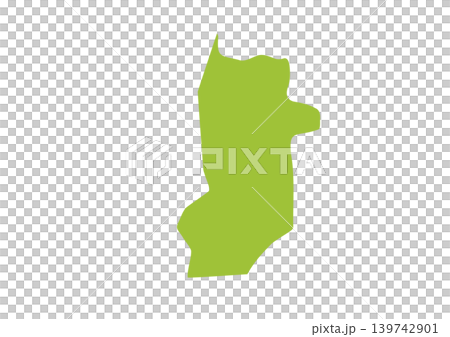 そこそこデフォルメされた奈良県のイラスト 139742901