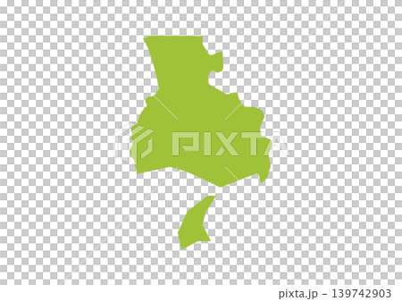 A somewhat stylized illustration of Hyogo Prefecture 139742903