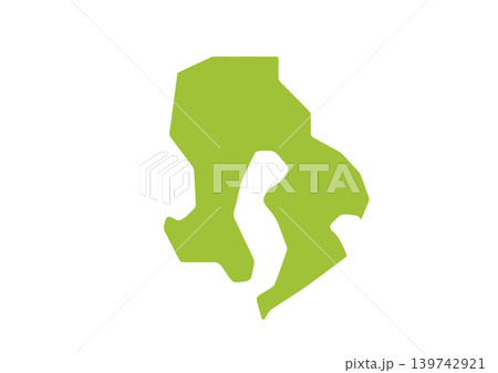 そこそこデフォルメされた鹿児島県のイラスト そこそこデフォルメされた鹿児島県のイラスト 139742921