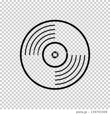 Retro Vinyl Record Music Icon 139743309