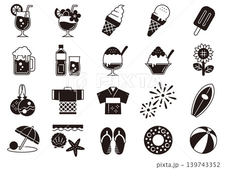 夏イメージアイコン08 Summer-themed icons 夏イメージアイコン08 Summer-themed icons 139743352