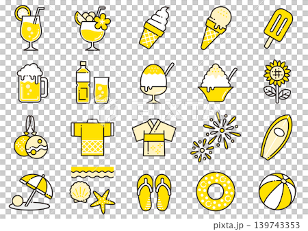 Summer-themed icons 09 Summer-themed icons 09 139743353