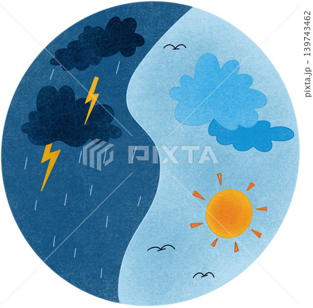 rain sun icon rain sun icon 139743462