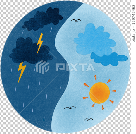 rain sun icon rain sun icon 139743462