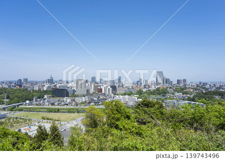 青葉城址より新緑の仙台市全景 青葉城址より新緑の仙台市全景 139743496