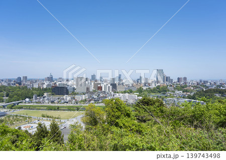 青葉城址より新緑の仙台市全景 青葉城址より新緑の仙台市全景 139743498