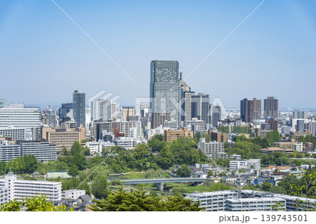 青葉城址より新緑の仙台市全景 青葉城址より新緑の仙台市全景 139743501