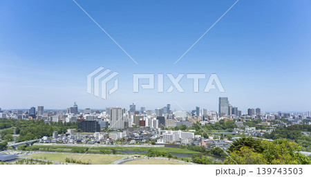 青葉城址より新緑の仙台市全景 青葉城址より新緑の仙台市全景 139743503