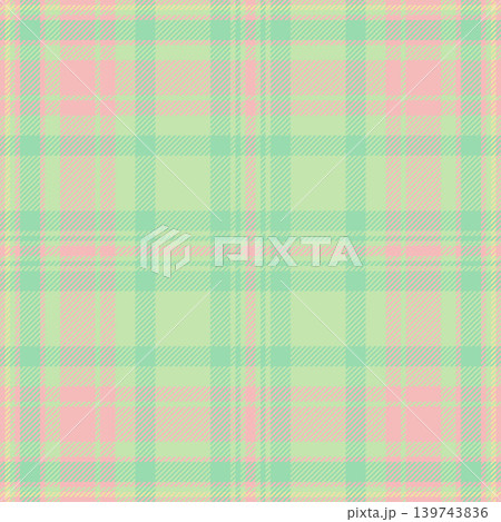 Dogtooth background seamless plaid, pyjamas tartan fabric pattern. Revival textile vector texture check in light and green colors. Dogtooth background seamless plaid, pyjamas tartan fabric pattern. Revival textile vector texture check in light and green colors. 139743836