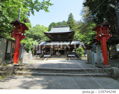 山口県山口市！古熊神社の境内と拝殿 139744246