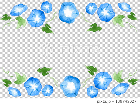 牽牛花水彩畫框 牽牛花水彩畫框 139745027