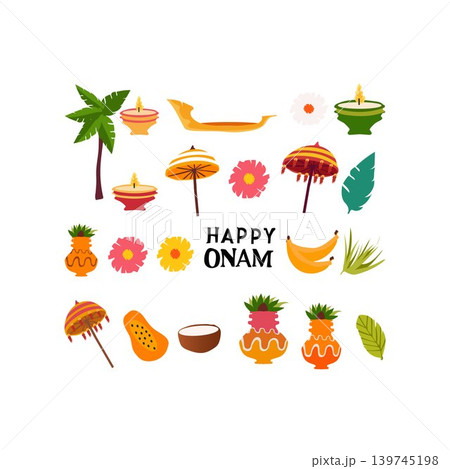colorful happy onam indian templat onam wishes onam celebration 139745198